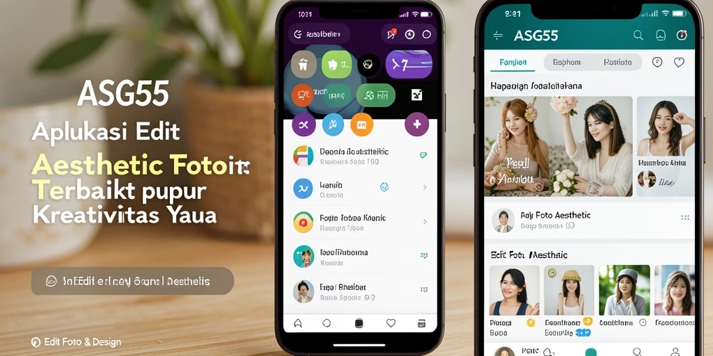 Tampilan antarmuka aplikasi ASG55 yang menarik dan mudah digunakan.