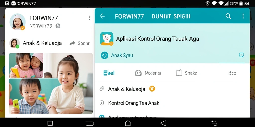 Antarmuka FORWIN77 yang intuitif dan ramah anak untuk kontrol orang tua.
