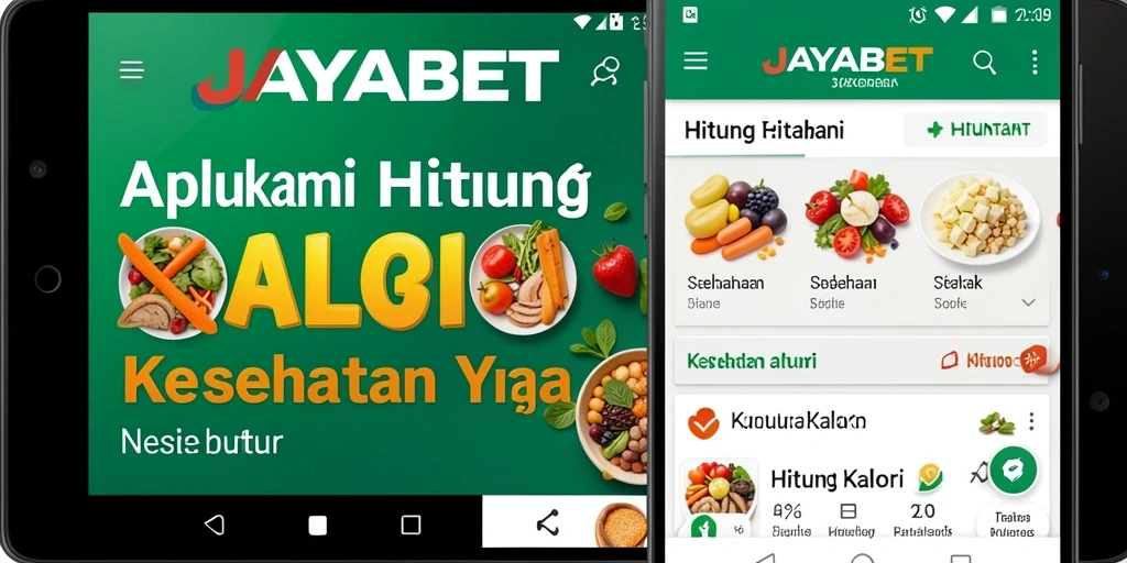 Antarmuka utama JAYABET yang sederhana dan fungsional untuk menghitung kalori.