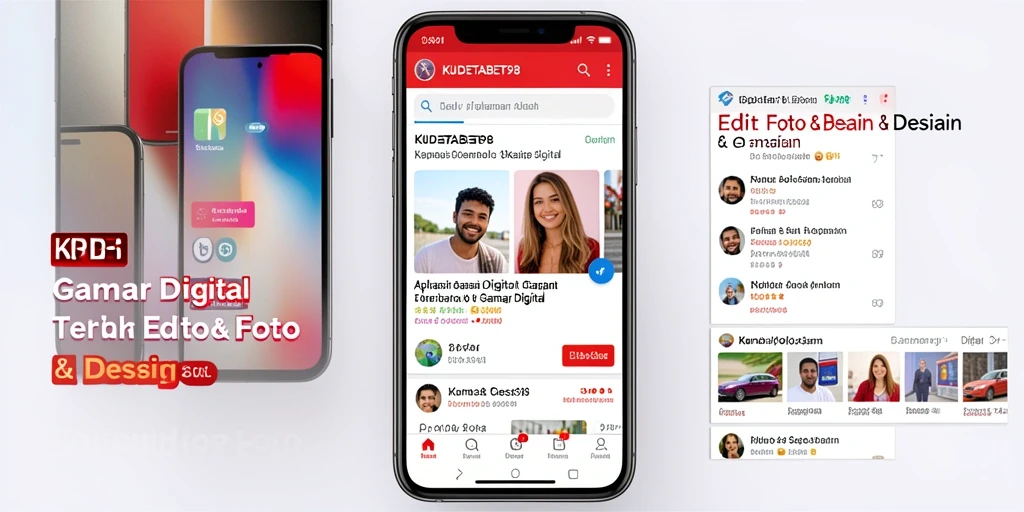 Antarmuka aplikasi KUDETABET98 yang intuitif dan menarik untuk Gambar Digital.