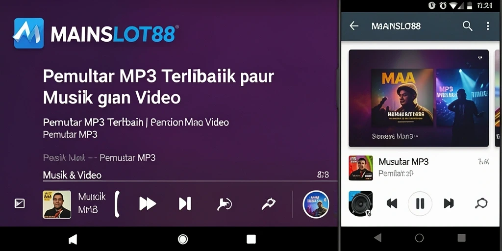 Tampilan antarmuka Pemutar MP3 MAINSLOT88 yang sederhana dan menarik.