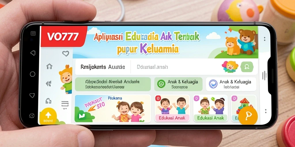 Antarmuka VO777 yang interaktif dan menarik untuk anak-anak.